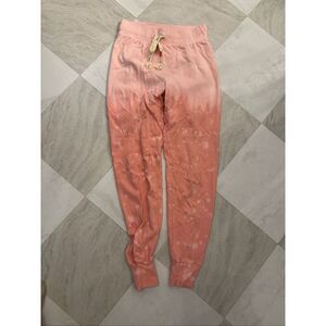 Wild Fox Ombré Tie Die Jogger Sweatpants Pink XS